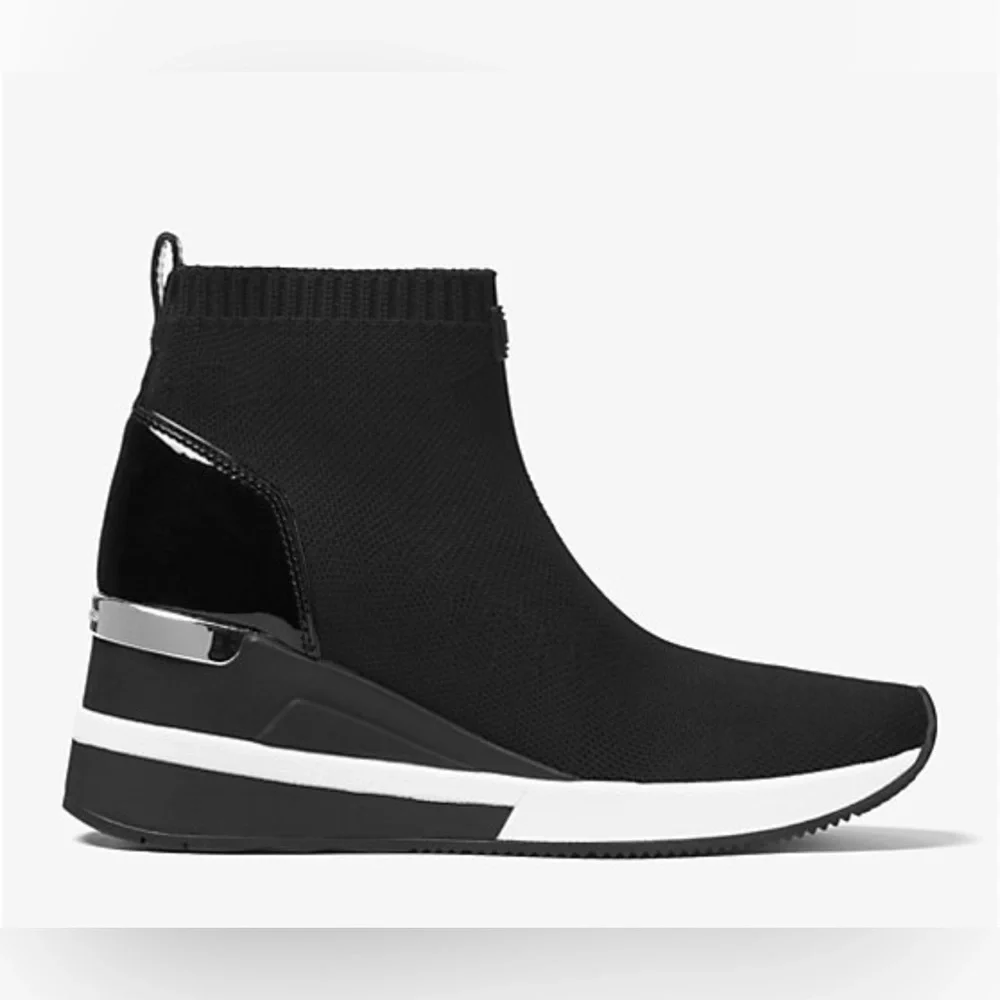 Michael Kors Skyler Stretch-Knit Sock Sneakers - Picture 2 of 8